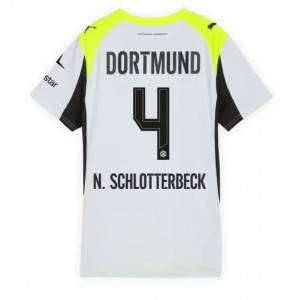 Fotbalové Dres Borussia Dortmund Nico Schlotterbeck #4 Dámské Venkovní Oblečení 2025-26 Krátký Rukáv